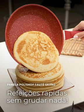 Panela Polishop Sauté Grand Vermelha 24cm